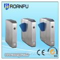 TCP/IP Security & Electric Mechanism Single Wing Flap Barrier Gates with Fingerprint Reader with SGS&CE&ISO